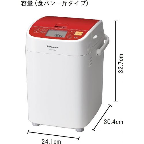 파나소닉 [아마존베스트]Panasonic Bread Maker Home Bakery Loaf Type Red Sd-bh1001-r (Japan Import-No Warranty) AC100