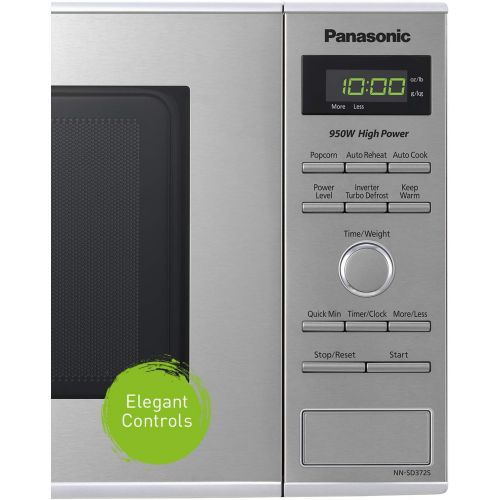 파나소닉 Panasonic Microwave Oven NN-SD372S Stainless Steel Countertop/Built-In with Inverter Technology and Genius Sensor, 0.8 Cu. Ft, 950W