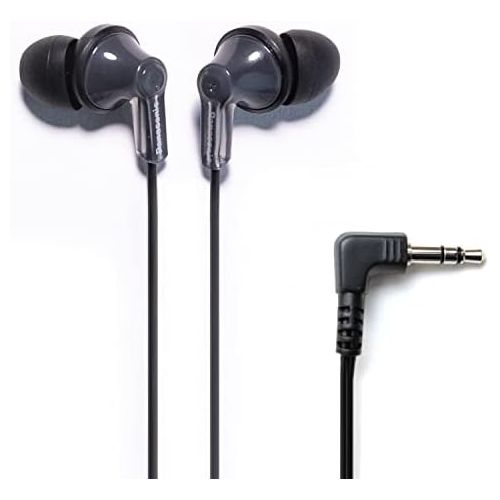 파나소닉 [아마존베스트]Panasonic ErgoFit In-Ear Earbud Headphones RP-HJE120K Dynamic Crystal-Clear Sound, Ergonomic Comfort-Fit, 9mm, Black