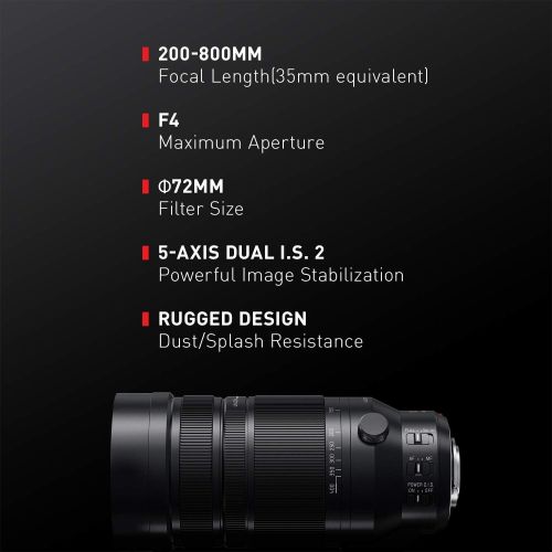 파나소닉 [아마존베스트]PANASONIC LUMIX G Leica DG Vario-Elmar Professional Lens, 100-400MM, F4.0-6.3 ASPH, MIRRORLESS Micro Four Thirds, Power Optical I.S, H-RS100400 (USA Black)