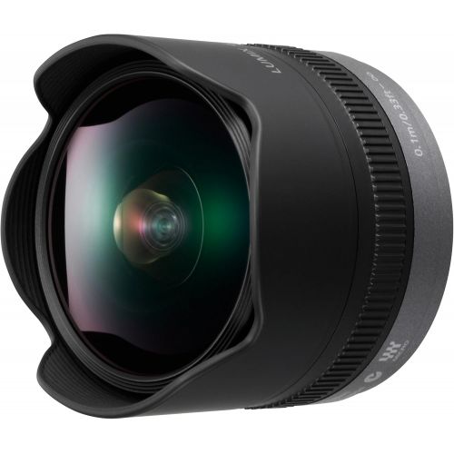 파나소닉 [아마존베스트]PANASONIC LUMIX G FISHEYE Lens, 8MM, F3.5, MIRRORLESS Micro Four Thirds, H-F008 (USA Black)