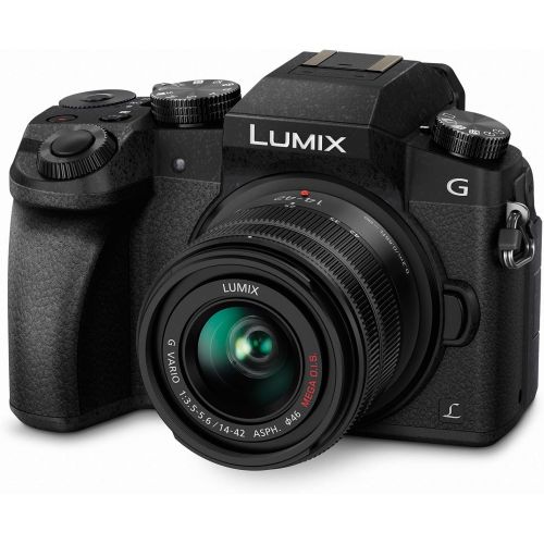 파나소닉 [아마존베스트]Panasonic LUMIX G7 4K Digital Camera, with LUMIX G VARIO 14-42mm Mega O.I.S. Lens, 16 Megapixel Mirrorless Camera, 3-Inch LCD, DMC-G7KK (Black)