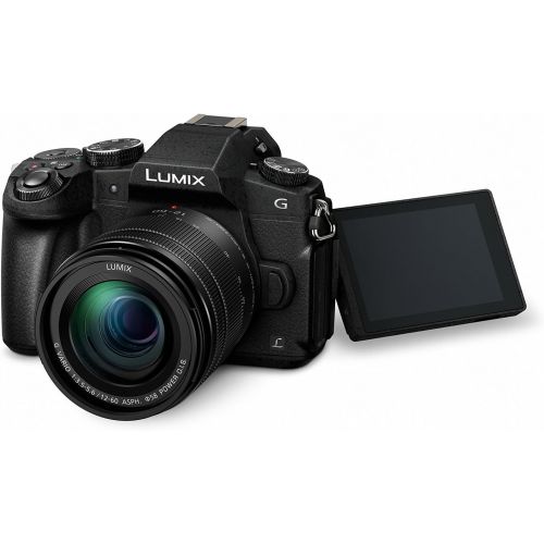 파나소닉 [아마존베스트]Panasonic LUMIX G85MK 4K Mirrorless Interchangeable Lens Camera Kit, 12-60mm Lens, Lexar U3 64GB Memory Card, 2 Spare Batteries, Charger, Bag and Accessory Bundle