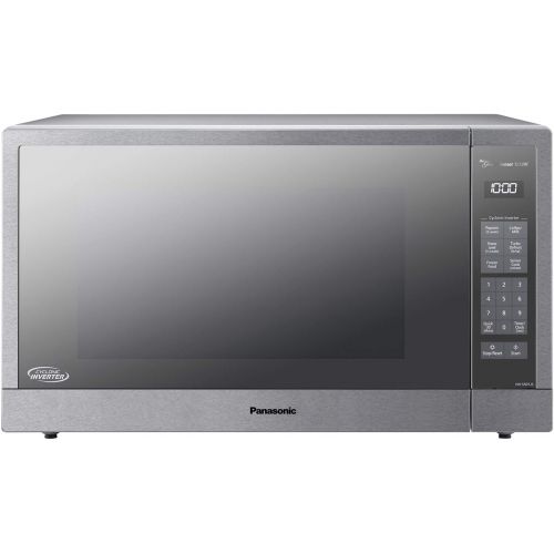 파나소닉 [아마존베스트]Panasonic Microwave Oven, Stainless Steel Countertop/Built-In Cyclonic Wave with Inverter Technology and Genius Sensor, 2.2 Cu. Ft, 1250W, NN-SN97JS (Silver)