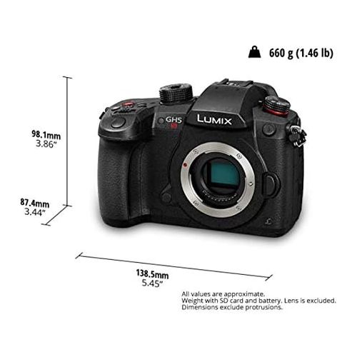 파나소닉 [아마존베스트]Panasonic Lumix DC-GH5SEG-K System Camera 10 MP Professional Video Functions Weatherproof Magnesium Housing Black