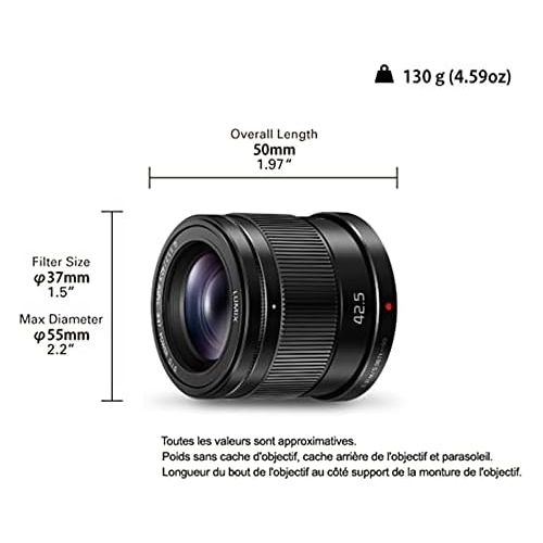 파나소닉 [아마존베스트]Panasonic Lumix G 42.5mm Lens - Black