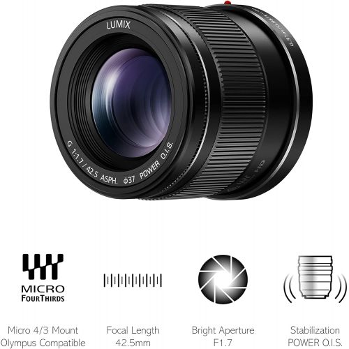 파나소닉 [아마존베스트]Panasonic Lumix G 42.5mm Lens - Black