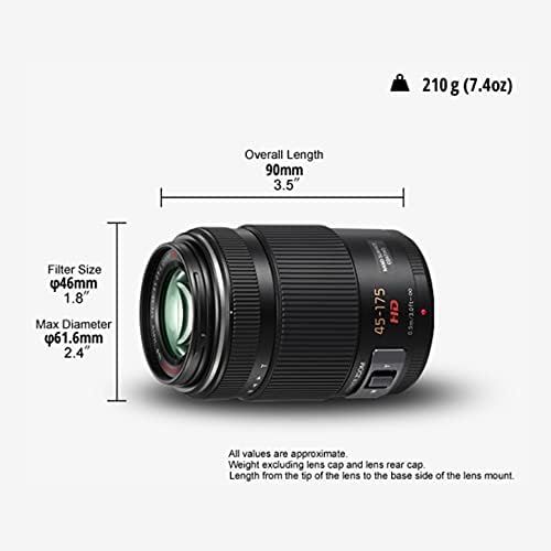 파나소닉 [아마존베스트]Panasonic H-PS45175E-K Lumix G X VARIO 45-175mm F4.0-5.6 ASPH. Micro Four Thirds Interchangeable Lens