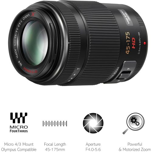 파나소닉 [아마존베스트]Panasonic H-PS45175E-K Lumix G X VARIO 45-175mm F4.0-5.6 ASPH. Micro Four Thirds Interchangeable Lens