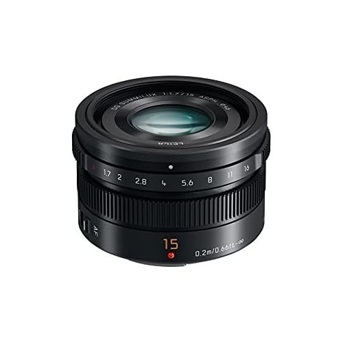 파나소닉 [아마존베스트]Panasonic H-X015E-K LEICA DG SUMMILUX 15mm F1.7 ASPH Lens - Black