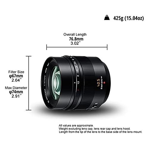 파나소닉 [아마존베스트]Panasonic 42.5mm Leica CA DG Nocticron Lens (New for 2014)