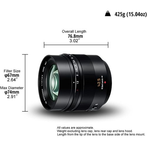 파나소닉 [아마존베스트]Panasonic 42.5mm Leica CA DG Nocticron Lens (New for 2014)