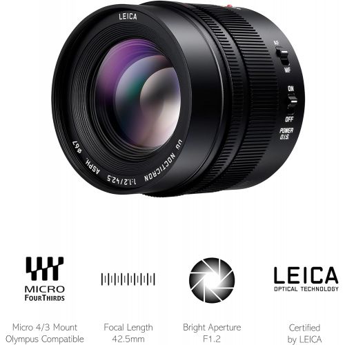 파나소닉 [아마존베스트]Panasonic 42.5mm Leica CA DG Nocticron Lens (New for 2014)