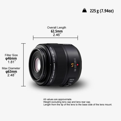 파나소닉 [아마존베스트]Panasonic Leica DG Macro-Elmarit 45mm/F2.8 ASPH Lens with MEGA OIS