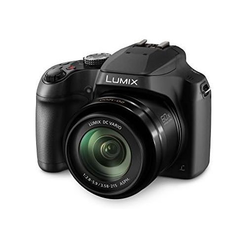 파나소닉 [아마존베스트]Panasonic Lumix DC-FZ82 Bridge Camera (18 Megapixels, 20mm Wide Angle, 60x Opt Zoom, 4K30p Video Recording, Hybrid Contrast AF) Black