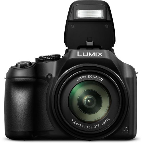 파나소닉 [아마존베스트]Panasonic Lumix DC-FZ82 Bridge Camera (18 Megapixels, 20mm Wide Angle, 60x Opt Zoom, 4K30p Video Recording, Hybrid Contrast AF) Black