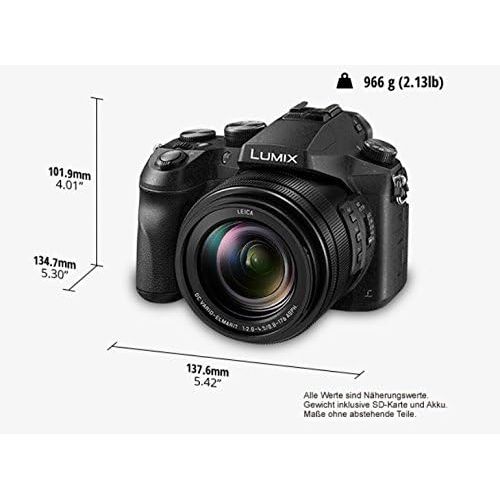 파나소닉 [아마존베스트]Panasonic Lumix DMC-FZ2000EG Super Zoom Digital Camera - 20.1 MP, 20x Optical Zoom, 1 MOS sensor, 4K 30p Video 4:2:2 10 bit, 3-Inch LCD Display, Optical Image Stabilisation, WiFi,