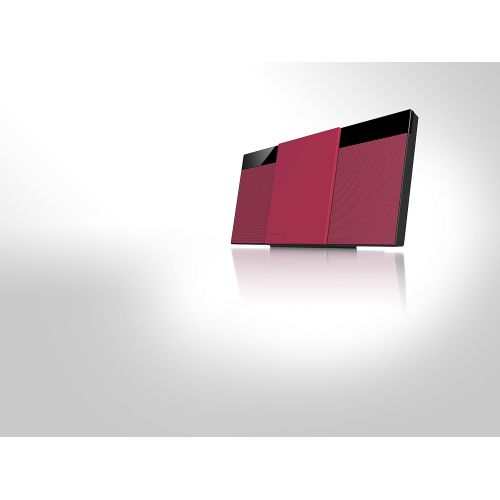 파나소닉 Panasonic SC HC304EG R Designer Stereo with Digital DAB+ (Bluetooth, FM, CD, Micro with 20 Watt RMS) Red