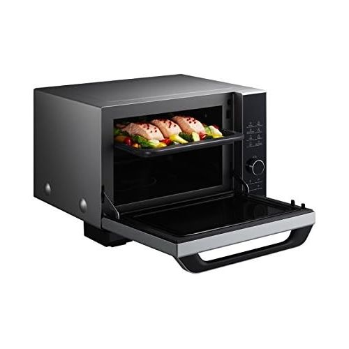 파나소닉 [아마존베스트]Panasonic NN-DS596MEPG Inverter Microwave with Grill and Hot Air (100 Watt, Steamer with Microwave, 27 Litres) Stainless Steel Black