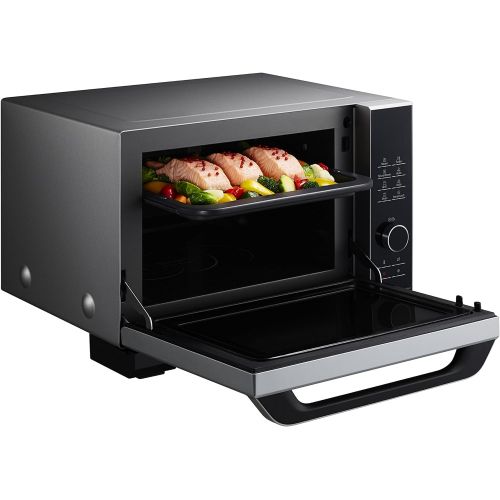 파나소닉 [아마존베스트]Panasonic NN-DS596MEPG Inverter Microwave with Grill and Hot Air (100 Watt, Steamer with Microwave, 27 Litres) Stainless Steel Black