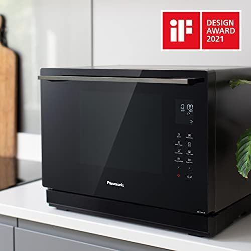 파나소닉 [아마존베스트]Panasonic NN-CS88LBEPG 4 in 1 Steam Combi Oven with Steam, Microwave, Grill, Convection, Inverter Technology, 31 L, 36 Automatic Programmes, 2-Step Cooking, Childrens Menu, Black C