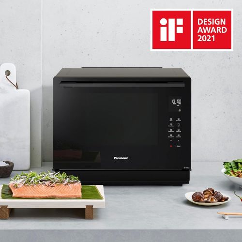 파나소닉 [아마존베스트]Panasonic NN-CS88LBEPG 4 in 1 Steam Combi Oven with Steam, Microwave, Grill, Convection, Inverter Technology, 31 L, 36 Automatic Programmes, 2-Step Cooking, Childrens Menu, Black C