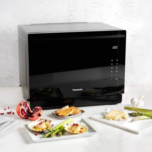 파나소닉 [아마존베스트]Panasonic NN-CS88LBEPG 4 in 1 Steam Combi Oven with Steam, Microwave, Grill, Convection, Inverter Technology, 31 L, 36 Automatic Programmes, 2-Step Cooking, Childrens Menu, Black C