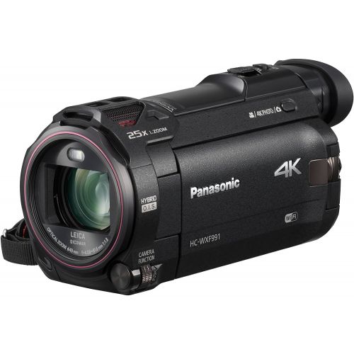 파나소닉 Panasonic Full HD Camcorder HC-V770, 20X Optical Zoom, 12.3-Inch BSI Sensor, HDR Capture, Wi-Fi Smartphone Twin Video Capture (Black, USA)