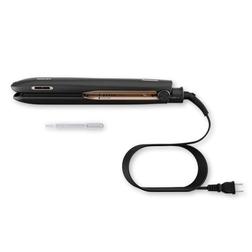 파나소닉 Panasonic Nanoe Hair Styling Iron EH-HS99-K, Flat Iron Hair Straightener with Ceramic Plates and Patented nanoe Technology for Smooth, Shiny Hair