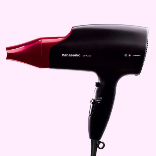 파나소닉 Panasonic EH-NA65-K nanoe Hair Dryer, Professional-Quality with 3 attachments including Quick-Dry Blow Dry Nozzle for Smooth, Shiny Hair