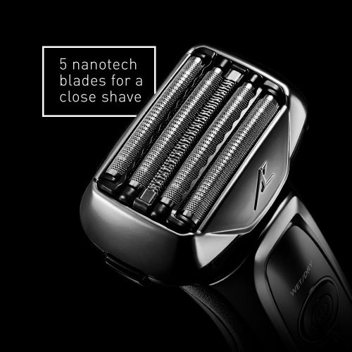 파나소닉 Panasonic Arc5 Electric Razor, Mens 5-Blade Cordless with Shave Sensor Technology and WetDry Convenience, ES-LV65-S