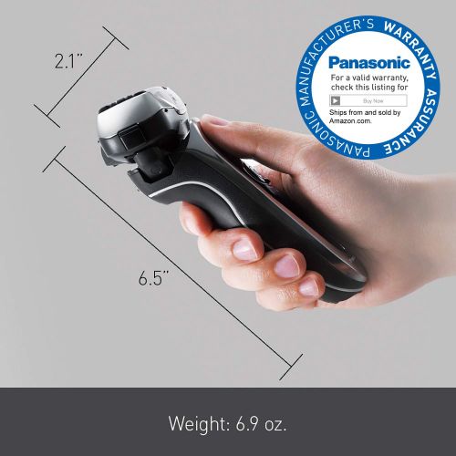 파나소닉 Panasonic Arc5 Electric Razor, Mens 5-Blade Cordless with Shave Sensor Technology and WetDry Convenience, ES-LV65-S