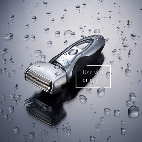 파나소닉 Panasonic Electric Shaver and Trimmer for Men ES8103S Arc3, WetDry with 3 Nanotech Blades and Flexible Pivoting Head