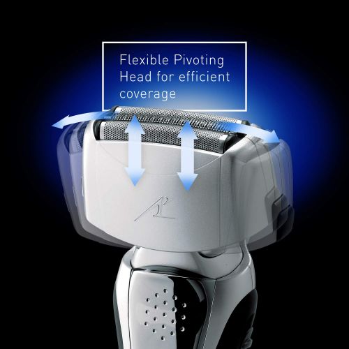 파나소닉 Panasonic Electric Shaver and Trimmer for Men ES8103S Arc3, WetDry with 3 Nanotech Blades and Flexible Pivoting Head