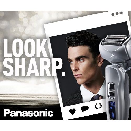 파나소닉 Panasonic ES-LA63-S Arc4 Mens Electric Razor, 4-Blade Cordless with WetDry Shaver Convenience