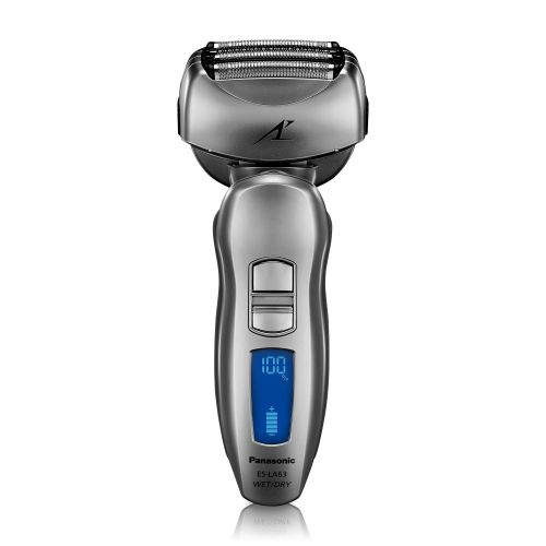 파나소닉 Panasonic ES-LA63-S Arc4 Mens Electric Razor, 4-Blade Cordless with WetDry Shaver Convenience