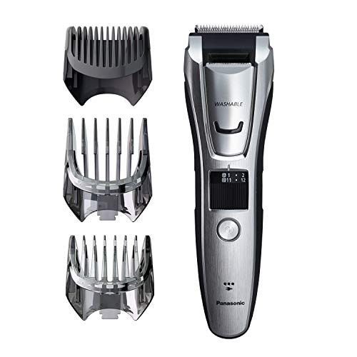 파나소닉 Panasonic ER-GB80-S Body and Beard Trimmer, Hair Clipper, Mens, CordlessCorded Operation with 3 Comb Attachments and 39 Adjustable Trim Settings, Washable