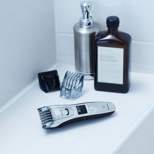 파나소닉 Panasonic ER-GB80-S Body and Beard Trimmer, Hair Clipper, Mens, CordlessCorded Operation with 3 Comb Attachments and 39 Adjustable Trim Settings, Washable