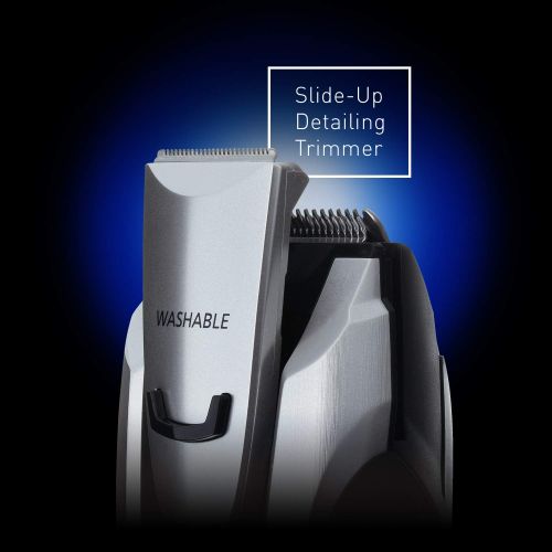 파나소닉 Panasonic ER-GB80-S Body and Beard Trimmer, Hair Clipper, Mens, CordlessCorded Operation with 3 Comb Attachments and 39 Adjustable Trim Settings, Washable