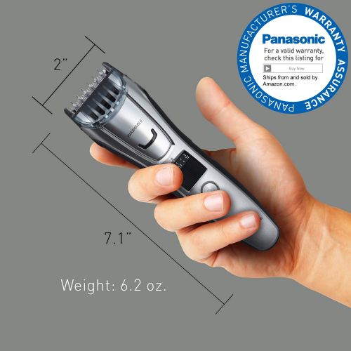 파나소닉 Panasonic ER-GB80-S Body and Beard Trimmer, Hair Clipper, Mens, CordlessCorded Operation with 3 Comb Attachments and 39 Adjustable Trim Settings, Washable