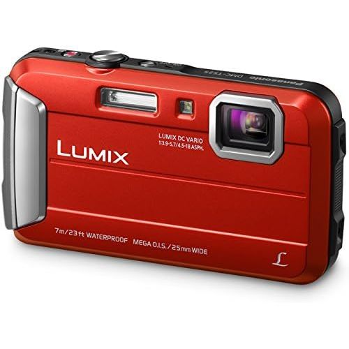 파나소닉 Panasonic Lumix DMC-TS25 16.1 MP Tough Digital Camera with 8x Intelligent Zoom (Red)