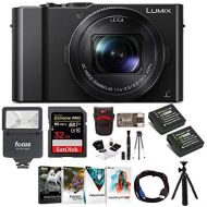 Panasonic LUMIX 4K Digital Camera with Digital Slave Flash & Corel Suite Bundle