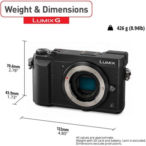 파나소닉 Panasonic PANASONIC LUMIX GX85 Body 4K Mirrorless Camera, 16 Megapixles, 3 Inch Tilting Touch LCD, DMC-GX85KBODY (USA BLACK)