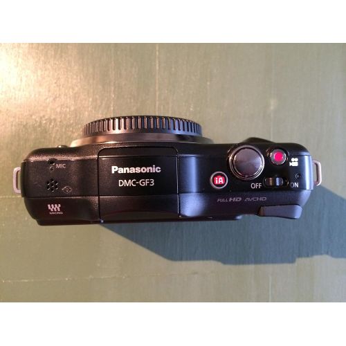 파나소닉 Panasonic Lumix DMC-GF3 12 MP Micro 43 Mirrorless Digital Camera with 3-Inch Touch-Screen LCD Body Only (Black)
