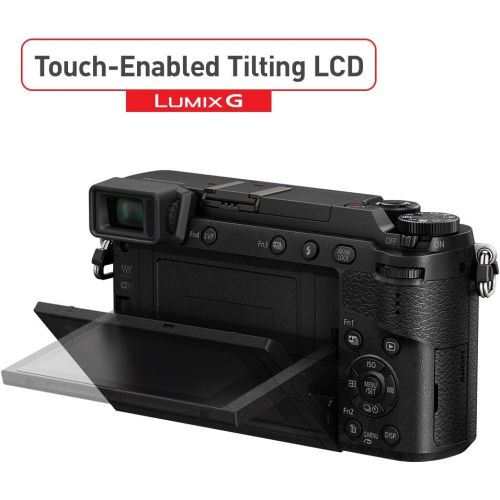 파나소닉 Panasonic PANASONIC LUMIX GX85 Camera with 12-32mm Lens, 4K, 5 Axis Body Stabilization, 3 Inch Tilt and Touch Display, DMC-GX85KK (Black USA)