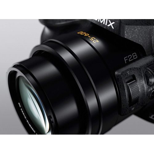 파나소닉 Panasonic PANASONIC LUMIX FZ300, 12.1 Megapixel, 12.3-inch Sensor, 4K Video, WiFi, Splash & Dustproof Body, Leica DC 24X F2.8 Zoom Lens (USA Black)