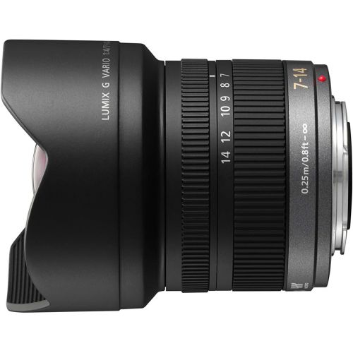 파나소닉 Panasonic H-F007014E LUMIX G VARIO 7-14mm F4.0 ASPH. Lens - International Version (No Warranty)