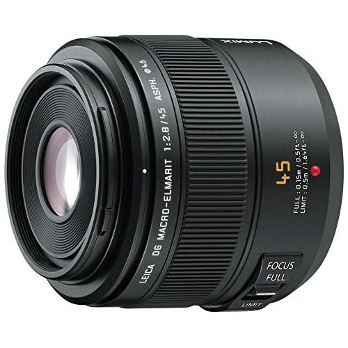 파나소닉 Panasonic H-ES045 LEICA DG MACRO-ELMARIT 45mm  F2.8 ASPH  MEGA O.I.S. - International Version (No Warranty)