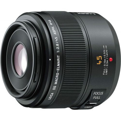 파나소닉 Panasonic H-ES045 LEICA DG MACRO-ELMARIT 45mm  F2.8 ASPH  MEGA O.I.S. - International Version (No Warranty)