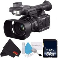 6Ave Panasonic AG-AC30 Full HD Camcorder with Touch Panel LCD Viewscreen AG-AC30PJ + 64GB Memory Card + Microfiber Cloth + Deluxe Cleaning Kit Bundle
